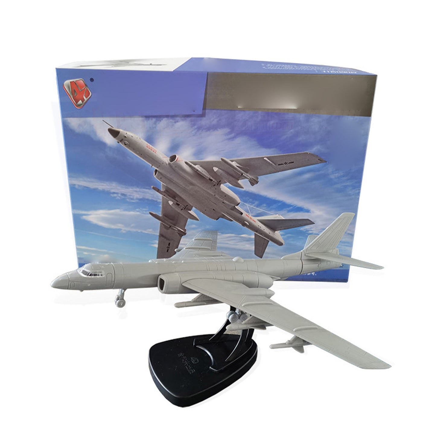 China H-6k Bomber 1:144 Unassembled 4D Military Model Plane Ornaments DIY Model