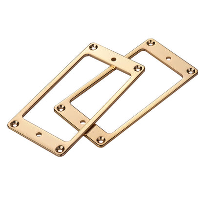 2 Pcs Iron Humbucker Pickup Mounting Ring With Srcews For Les Paul LP Parts