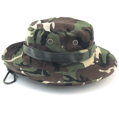Boonie Bucket Hats Cap Cotton Fishing Hunting Mesh Summer Military Men Sun Brim
