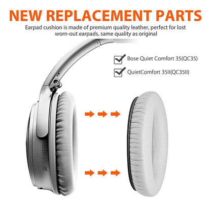 1Pair L+R Ear Pads Cushion Cover For Bose QuietComfort QC35/QC35 II Headphones