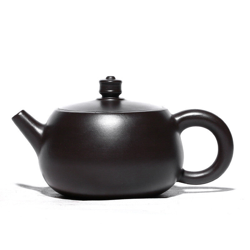 Chinese Yixing Zisha Pottery Teapot Tea Pot Black Zhu Clay Master Pot Marked Pot