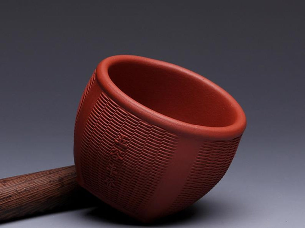 Chinese Yixing Purple Clay Handmade PinMingBei Puer Teacup Qing Shui NI 60cc