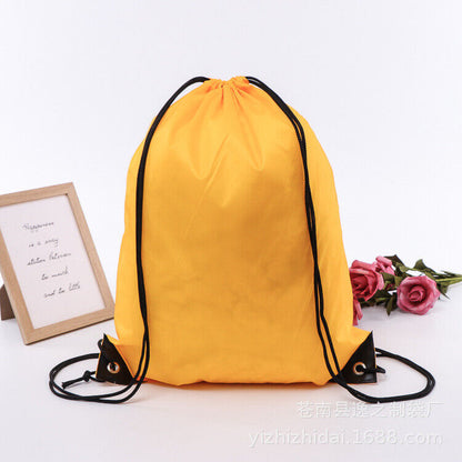 Nylon Drawstring Rucksack Bag Swimming Backpack for School PE Kit Sports Gear