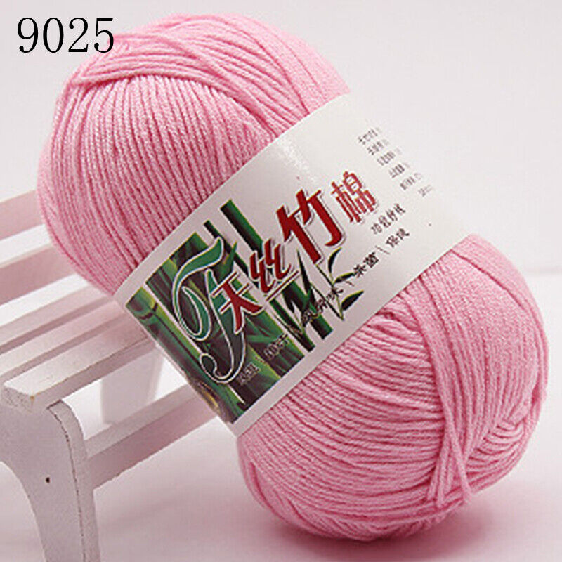 Hot Sale 50g Soft Bamboo Crochet Cotton Yarn Knitting Baby Knit Wool Yarn