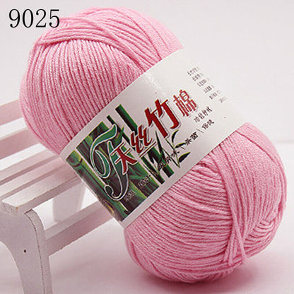 Hot Sale 50g Soft Bamboo Crochet Cotton Yarn Knitting Baby Knit Wool Yarn