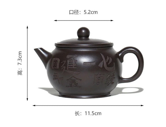 Chinese Yixing Purple Clay Pot Handmade Brewing Teapot Household Golden Toad Pot