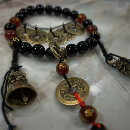 New Chinese Style Shangui Coin Handheld Rope Ethnic Bell Tassel Amulet