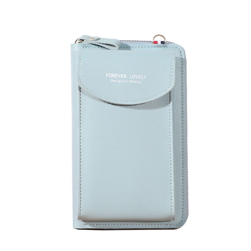 Wallet Diagonal Synthetic Phone Clutch Bag Purse Large Travel Card Holder Cover