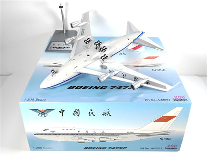 1:200 Aviation CAAC BOEING B747SP Passenger Airplane Diecast Plane Model