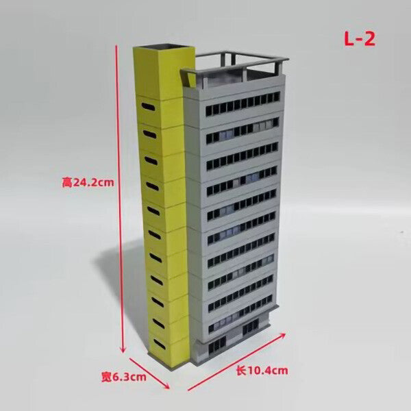 1/150 N Scale City Buildings Scenery Tall Office Trade Centre House