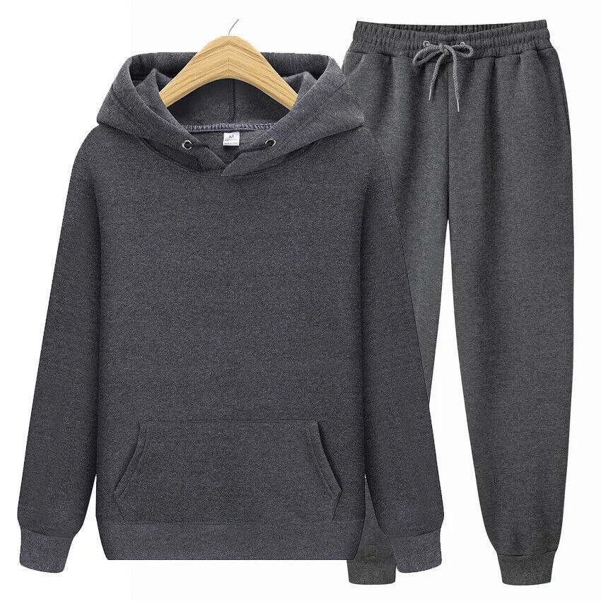 Two Piece Set Women Tracksuit Sportwear Pants Suit Men Autumn Winter Sweatpants