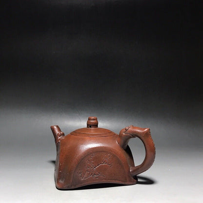 Chinese Yixing Zisha Clay Handmade Exquisite Teapot 品茗：梅兰竹菊 底款：王南林