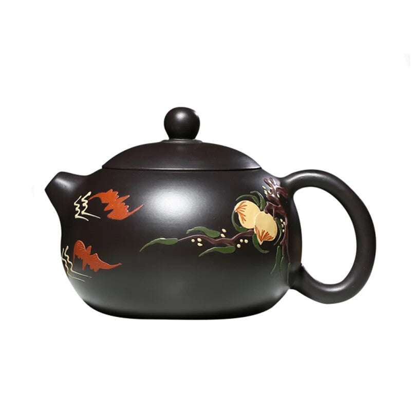 200ml Boutique Yixing Purple Clay Teapots Raw Ore Black Mud Xishi Tea Pot Zisha