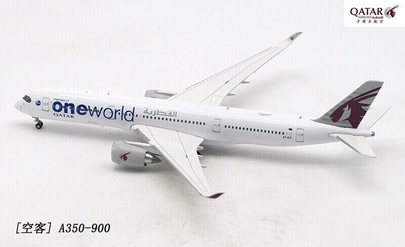 1:400 JC WINGS QATAR AIRWAYS ONE WORLD AIRBUS A350-900 Airplane Diecast Model