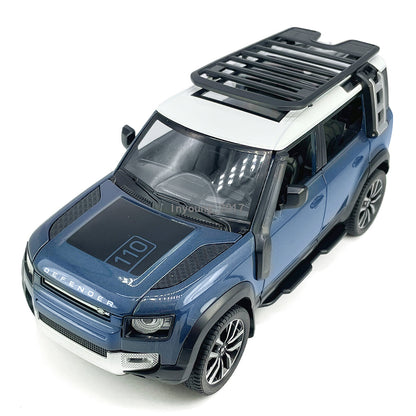 1/24 Land Rover Defender 110 Model Car Diecast Toy Cars Boys Toys Kids Gift Blue
