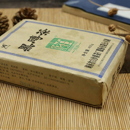 2016 Bai Sha Xi Dark Tea Black Brick 400g Ancient Tree Health Anhua Dark Tea