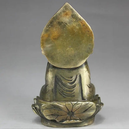 14cm copper Buddha statue trend to Bodhisattva Buddha ware Buddhist handicraft