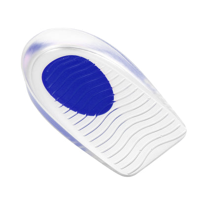6Pcs Silicone Heel Support Cup Pads Ripple Pattern Blue Size 40-46