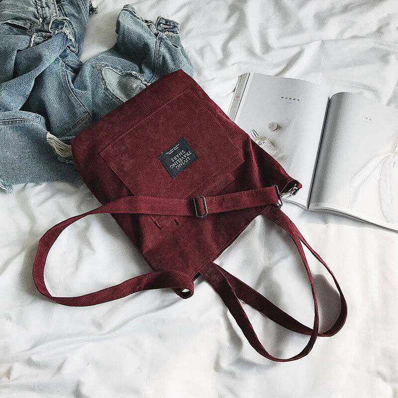 Women Shoulder Bags Cloth Fabric Handbags Zip Crossbody Bag Shopping Bag Ladies