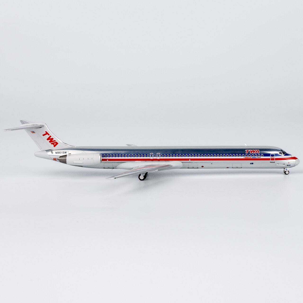 1:400 NG Models TWA McDonnell Douglas MD-80 Airplane Diecast Aircraft Model