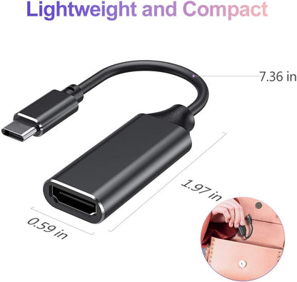 USB-C Type C To HDMI Adapter USB3.1 Cable For MHL Android Phone Tablet Black Lot