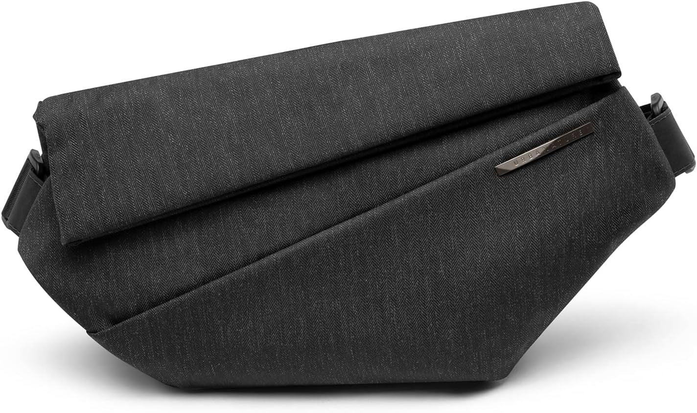 NIID-R1 Mens Large Sling Bag Anti-Theft Waterproof Single Meteorite Black