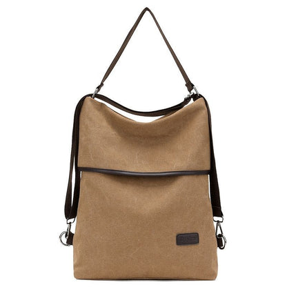 Multifunctional Canvas Backpacks Multi Pocket Travel School Books Bags Polyester