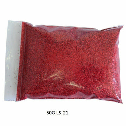 50G/Bag Holographic Glitter Nail Art Decoration Powder Pigment Laser Dust Sequin