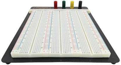 Solderless Breadboard with Aluminum Backplate, 2390 Tie Points, 4 Binding Posts