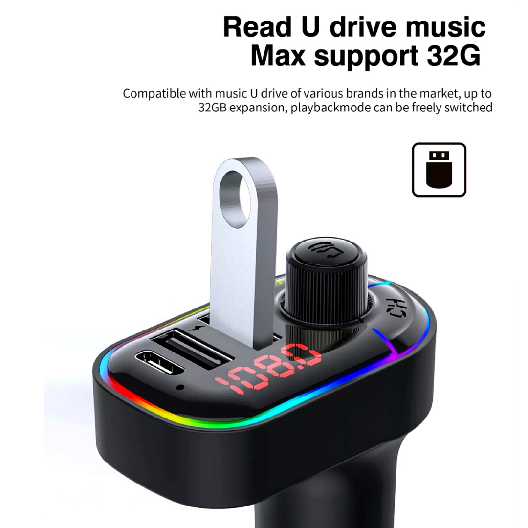 Coche Bluetooth Mp3 Inalambrico Autos kits para Adaptador de Radio Transmisor FM