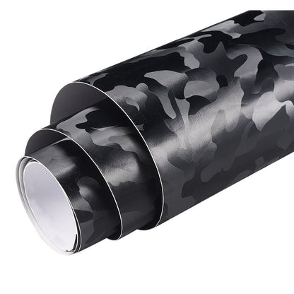 Car Styling Stickers PVC 3D Ghost Black Camouflage Vinyl Wraps Motorcycle Decals