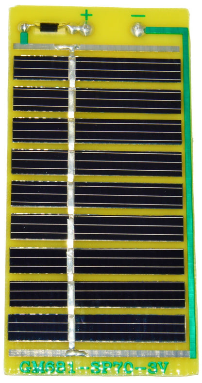 53x109mm Solar Cell, Voltage 5.0V (Voc), Current 60mA Isc (Typ), Screw Terminals