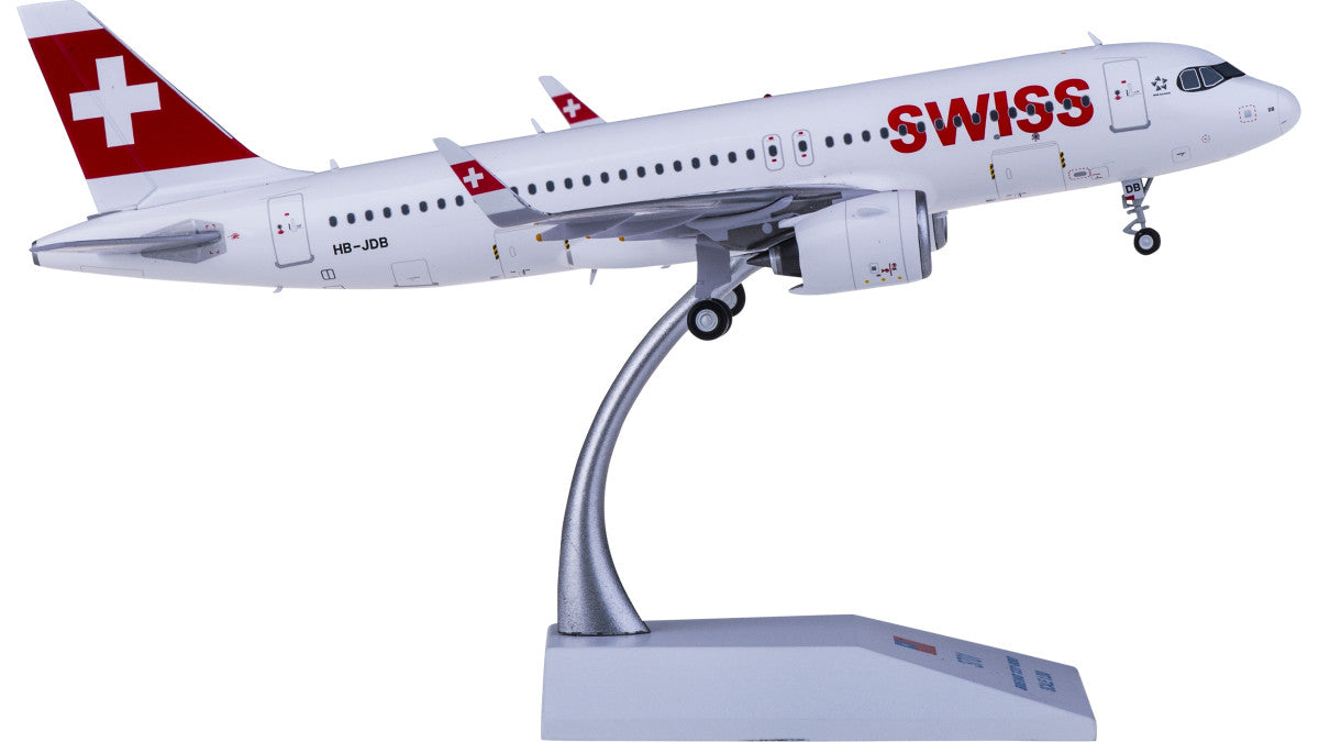 1:200 19CM JC Wings SWISS AIRBUS A320neo Passenger Aircraft Diecast Plane Model