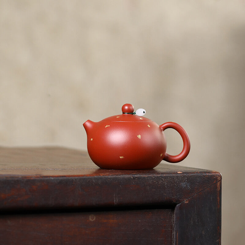 Full Handmade Xishi Pot Marked Real Yixing Zisha Dahongpao Clay Master Tea Pot
