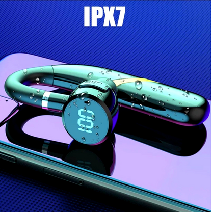 Wireless Bluetooth 5.0 Earpiece Headset Driving Trucker Earbuds Noise Cancelling