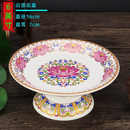 1pc Fruit Supply Tray for The God of Wealth Fruit Plate Lotus Supply Plate