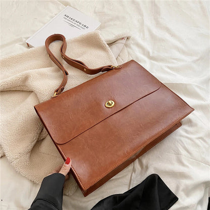 Shoulder Bags Women 2023 Winter Office Briefcase Crossbody Ladies Handbags