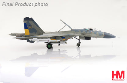 1:72 HM Su-27 Compass Ghost Grey Ukrainian Air Force 2023 Fighter Diecast Model