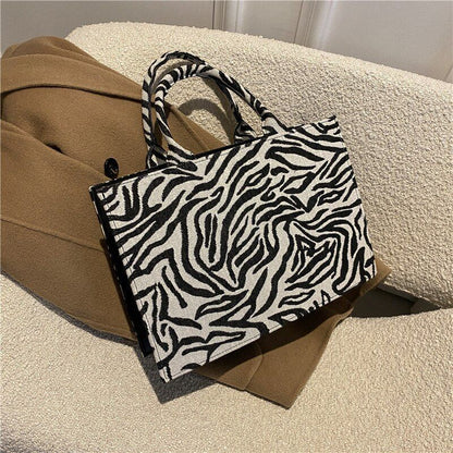 Large Handbag Women Synthetic Leather Square Vintage Shopper Bag 36*25*12 CM 1PC
