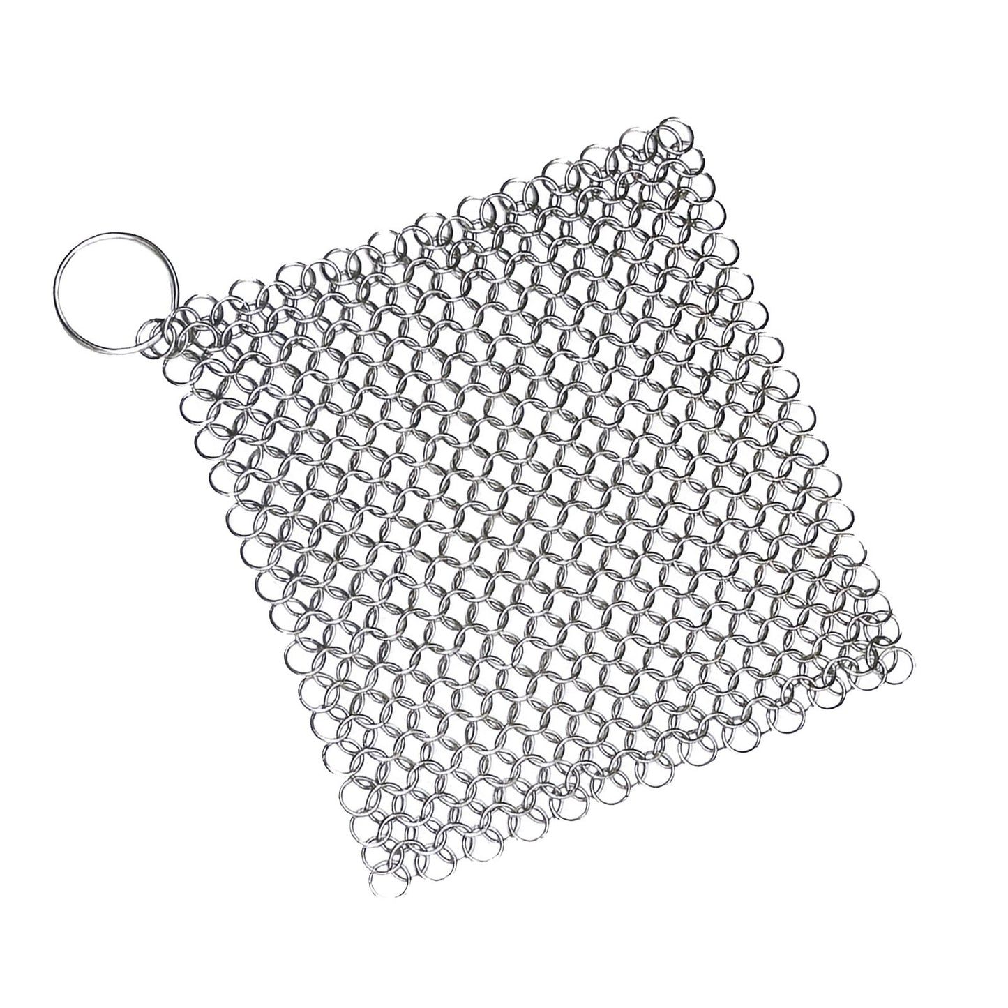 1Pack 7" Outdoor Grills Stainless Steel Chainmail Scrubber Tough on Grime