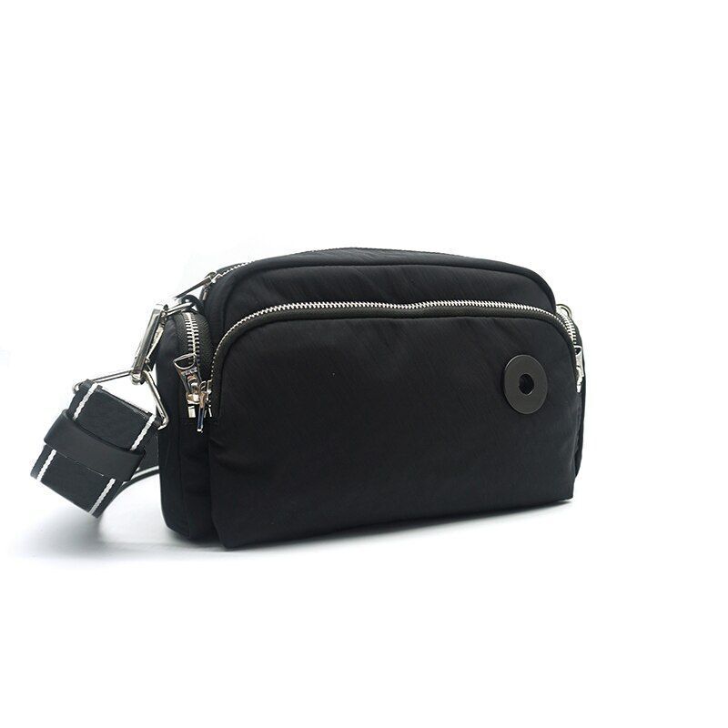 Nylon Medium Size Messenger Bag Fashion Shoulder Bag Purse Grey/Blue/Black/White