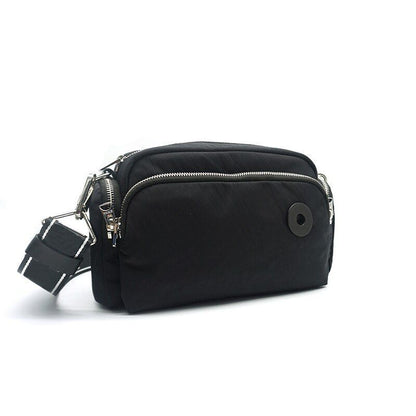 Nylon Medium Size Messenger Bag Fashion Shoulder Bag Purse Grey/Blue/Black/White
