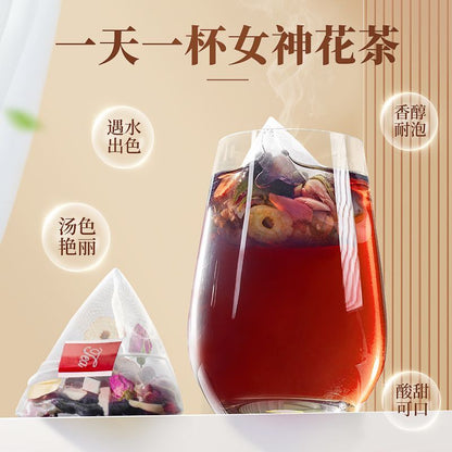 Organic roxburgh mulberry rose tea bag morning c evening a tea beauty tea