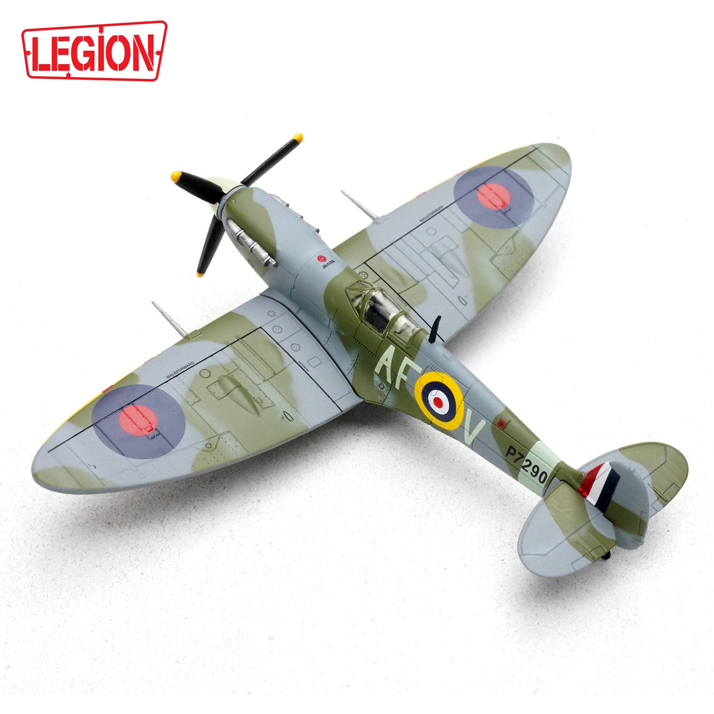 1:72 LEGION SPITFIRE Mk.VB Royal Air Force, 1942 Fighter Diecast Aircraft Model