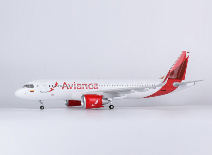 47CM 1:80 Avianca AIRBUS A320neo Passenger Airplane Landing Gears Resin Model