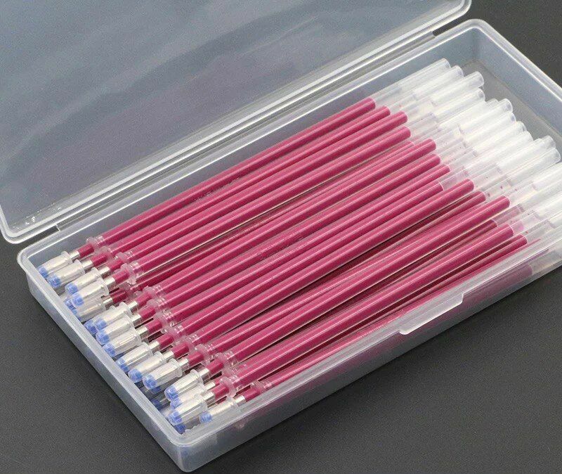40Pcs/Set Heat Erasable Pens High Temperature Disappearing Fabric Marker Refills