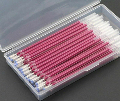 40Pcs/Set Heat Erasable Pens High Temperature Disappearing Fabric Marker Refills