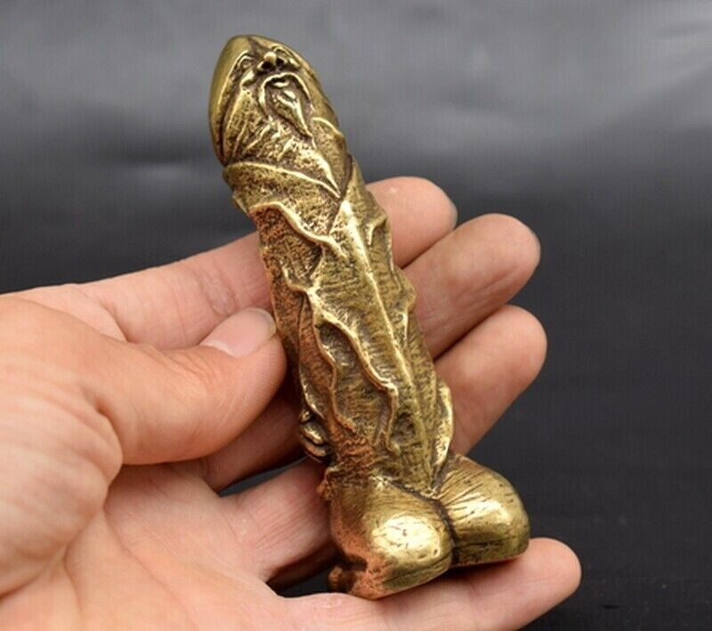 New Solid Bronze Copper Statue Hand Carved Love Amulet
