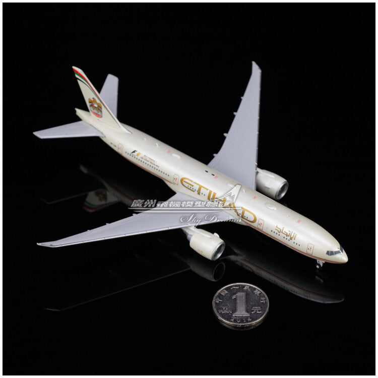1:400 JC Wings Etihad Airways Plane B777-200LR Diecast Aircraft Model