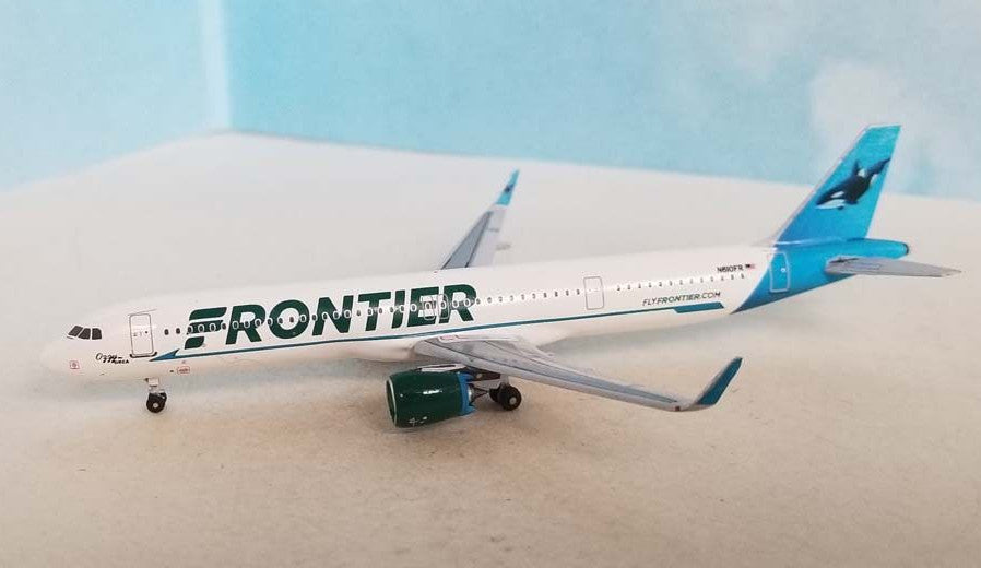 1:400 AeroClassics FRONTIER AIRBUS A321neo Passenger Plane Diecast Model